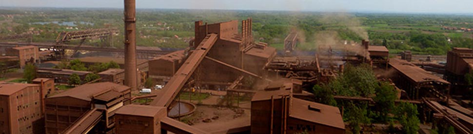 image of serbia steel mill