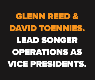 Glenn Reed and David Toennies Lead Songer Operations as Vice Presidents.