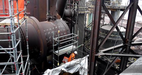 image of industrial furnace inspection